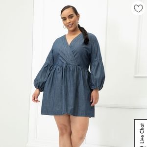 Eloquii ELEMENTS Chambray Dress